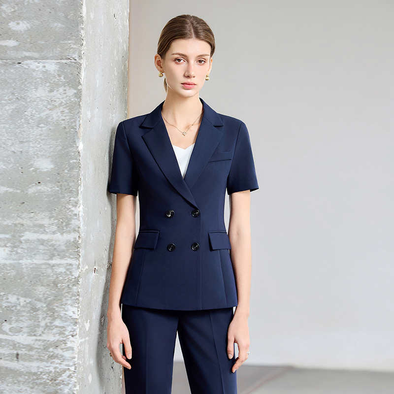 Women Formal Wear Interview - Women's Summer Thin Short-Sleeve Suit2025New professional