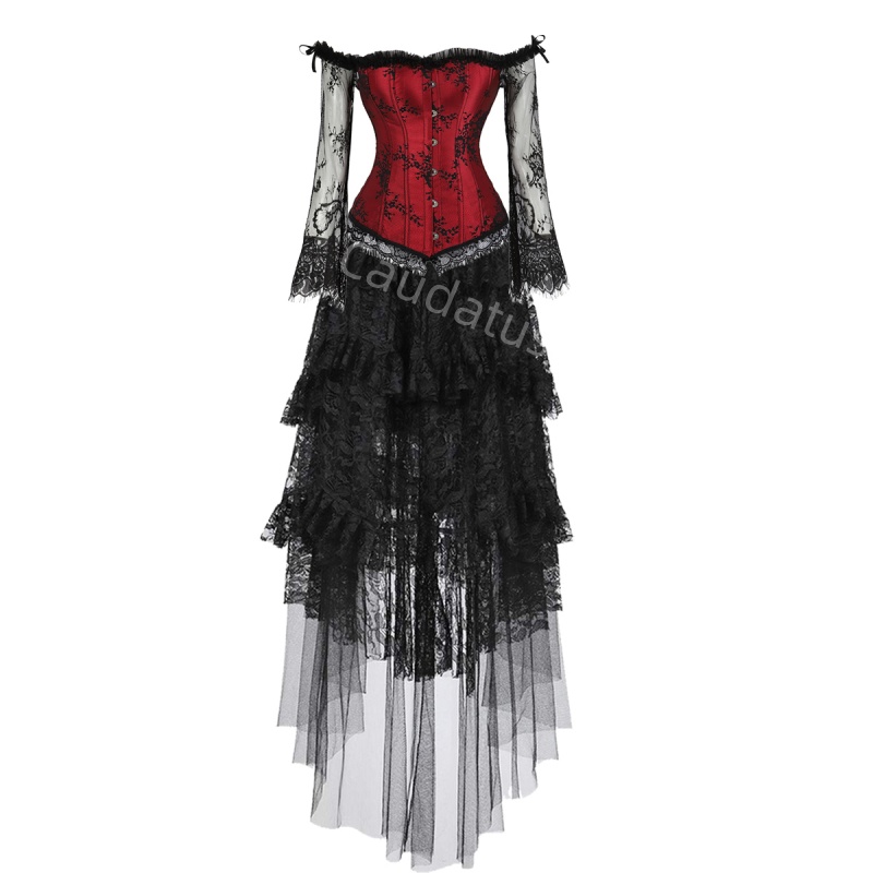 Corset Dress Plus Size Long Sk - Women'S Green Formal Wear ulasan dan harga