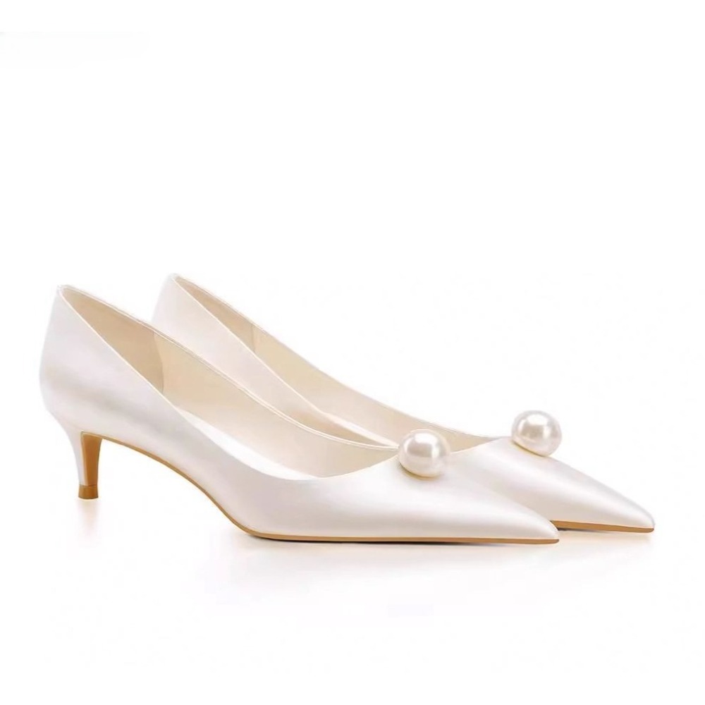 New White Satin Wedding Bride  - Women Formal Wear For Wedding ulasan dan harga