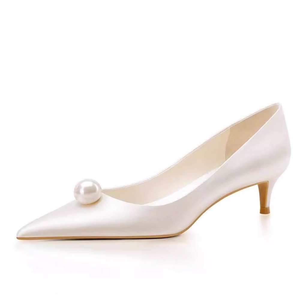 New White Satin Wedding Bride  - Women Formal Wear For Wedding ulasan dan harga