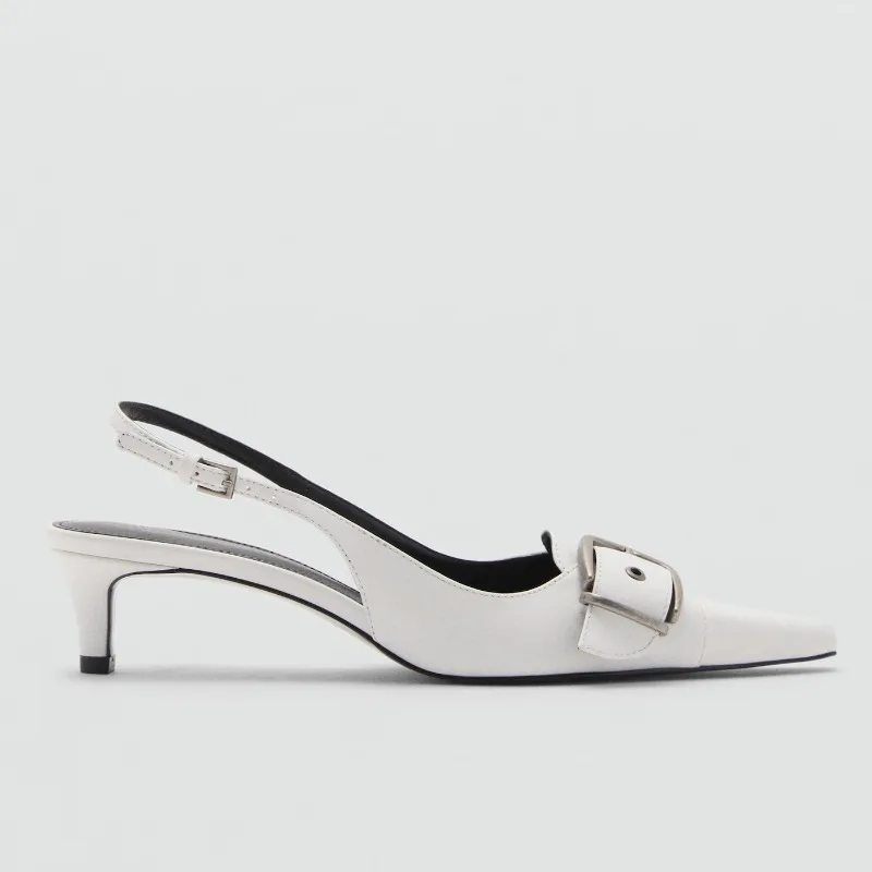 Sexy Pointed Toe Backless Desi - Slingback Heel Formal ulasan dan harga