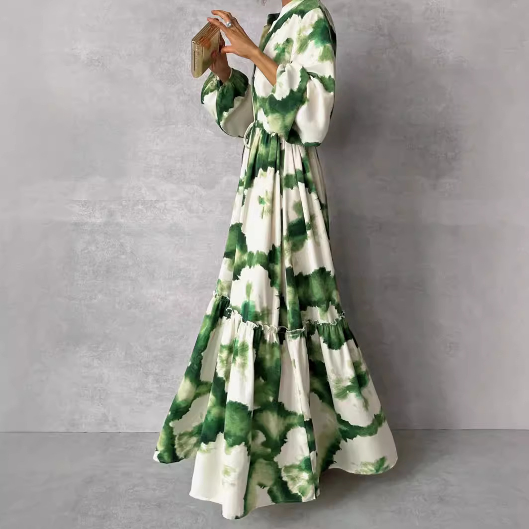 2024 Summer Elegant Women Maxi - Women'S Green Formal Wear ulasan dan harga