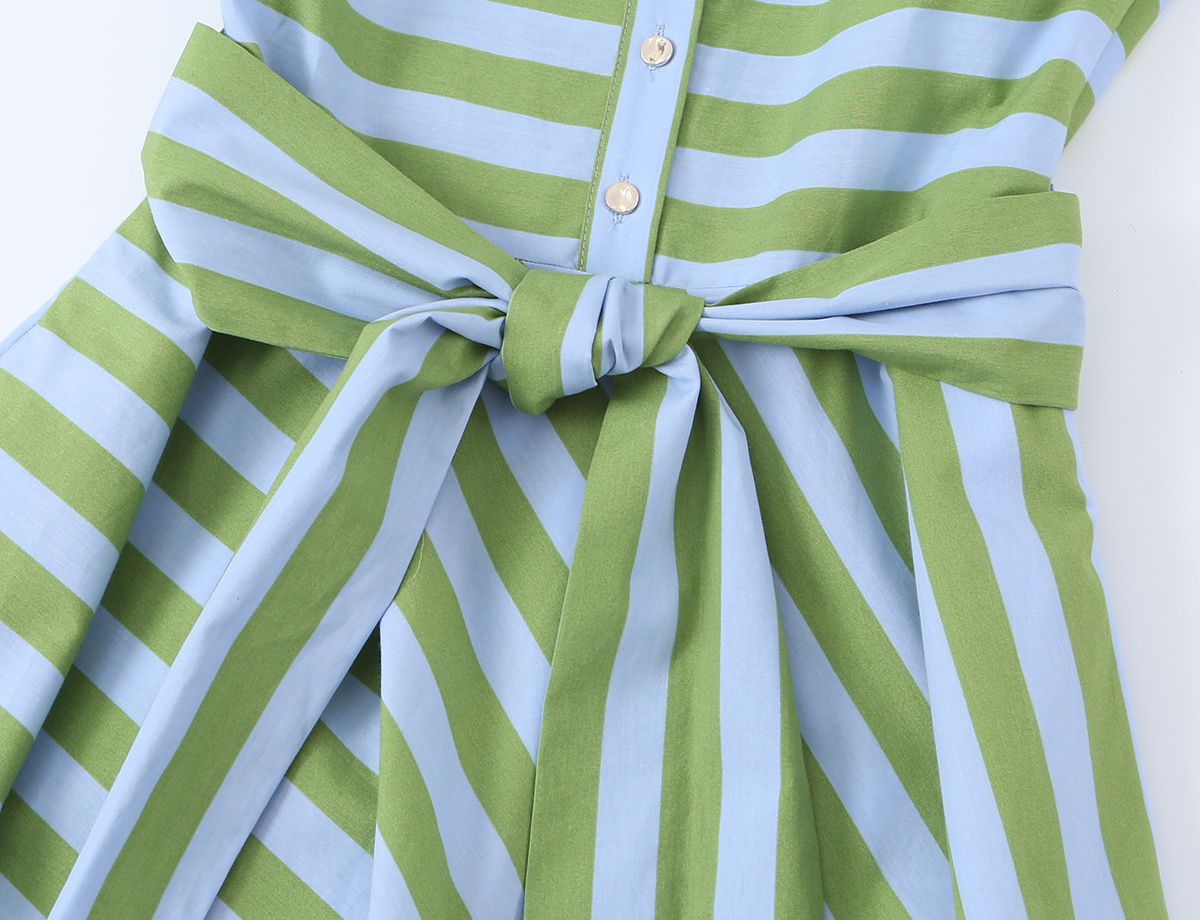 KONDALA Chic Streetwear Stripe - Women'S Green Formal Wear ulasan dan harga