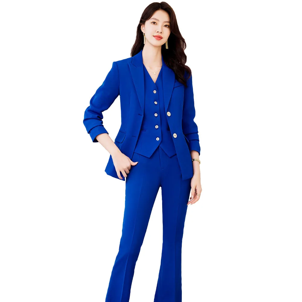 Pop High Quality Fabric Formal - Women'S Formal Wear Pants Suit ulasan dan harga