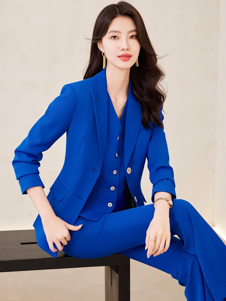 Pop High Quality Fabric Formal - Women'S Formal Wear Pants Suit ulasan dan harga