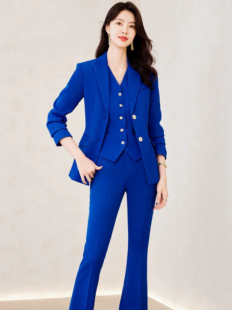 Pop High Quality Fabric Formal - Women'S Formal Wear Pants Suit ulasan dan harga