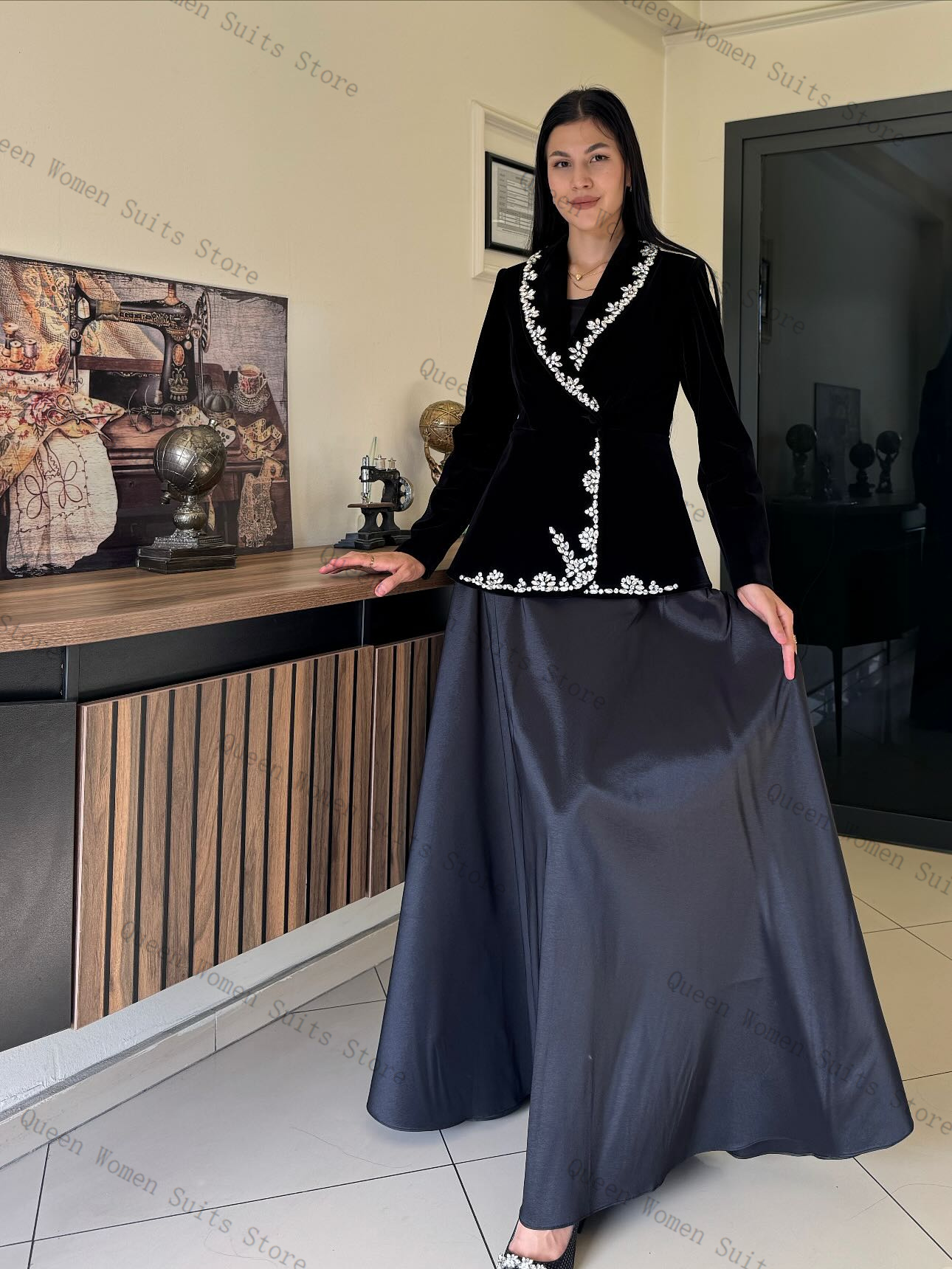Velvet Women Suit Skirt Set 2  - Women'S Formal Wear For A Wedding ulasan dan harga