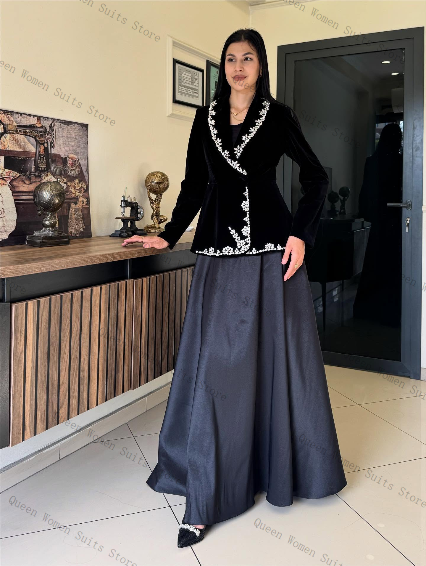 Velvet Women Suit Skirt Set 2  - Women'S Formal Wear For A Wedding ulasan dan harga