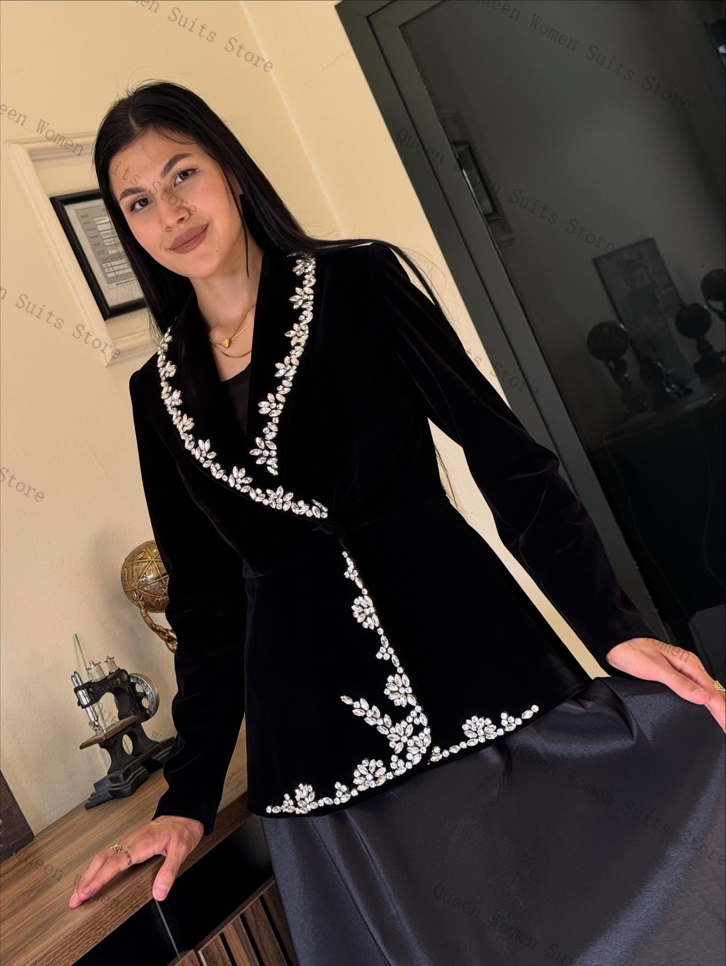 Velvet Women Suit Skirt Set 2  - Women'S Formal Wear For A Wedding ulasan dan harga