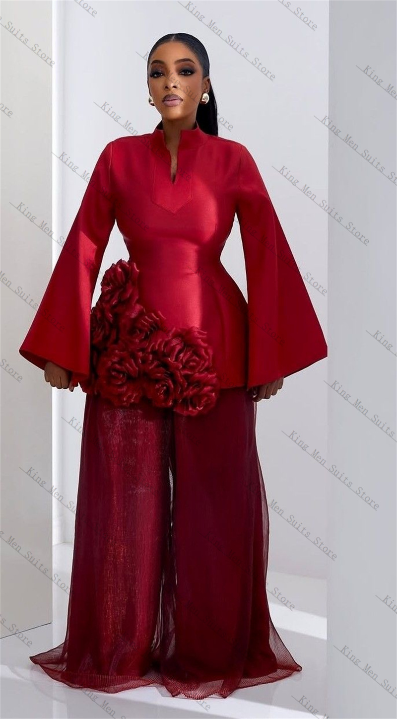 Burgundy Women Suit Set 2 Pcs  - Women'S Formal Wear For A Wedding ulasan dan harga
