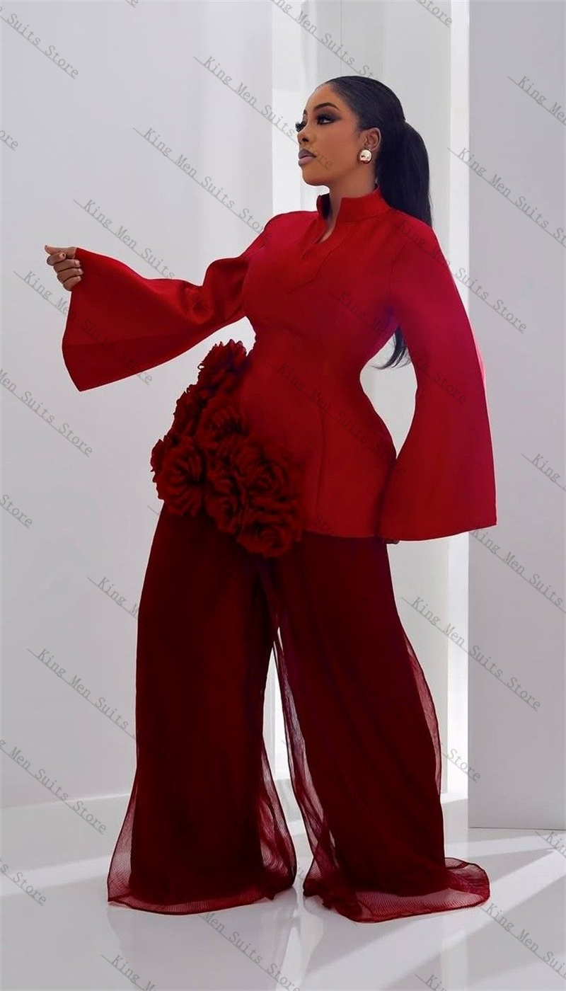 Burgundy Women Suit Set 2 Pcs  - Women'S Formal Wear For A Wedding ulasan dan harga