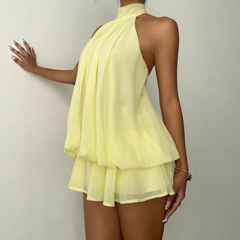 2026 Women's Elegant Halter Ne - Wrap Dress Work ulasan dan harga