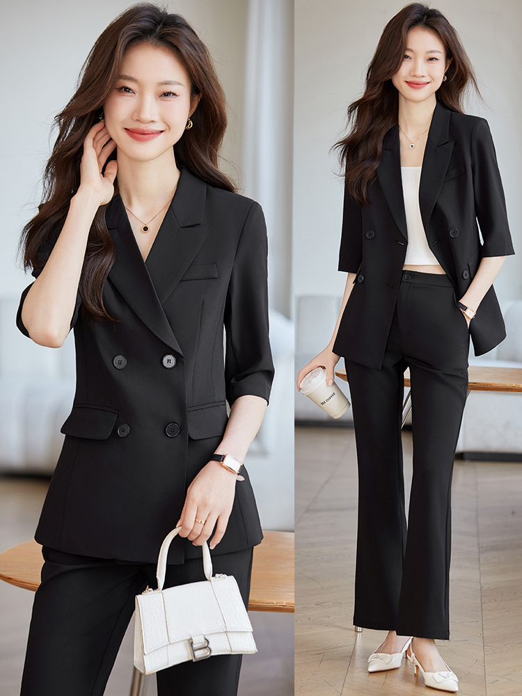 Spring Thin Professional Suit  - Women Formal Wear Interview ulasan dan harga