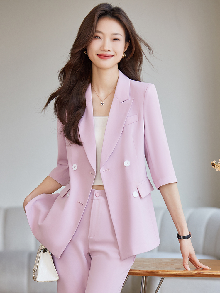 Spring Thin Professional Suit  - Women Formal Wear Interview ulasan dan harga