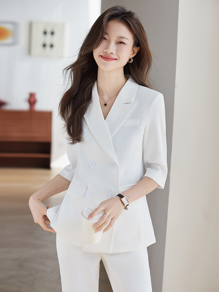 Spring Thin Professional Suit  - Women Formal Wear Interview ulasan dan harga