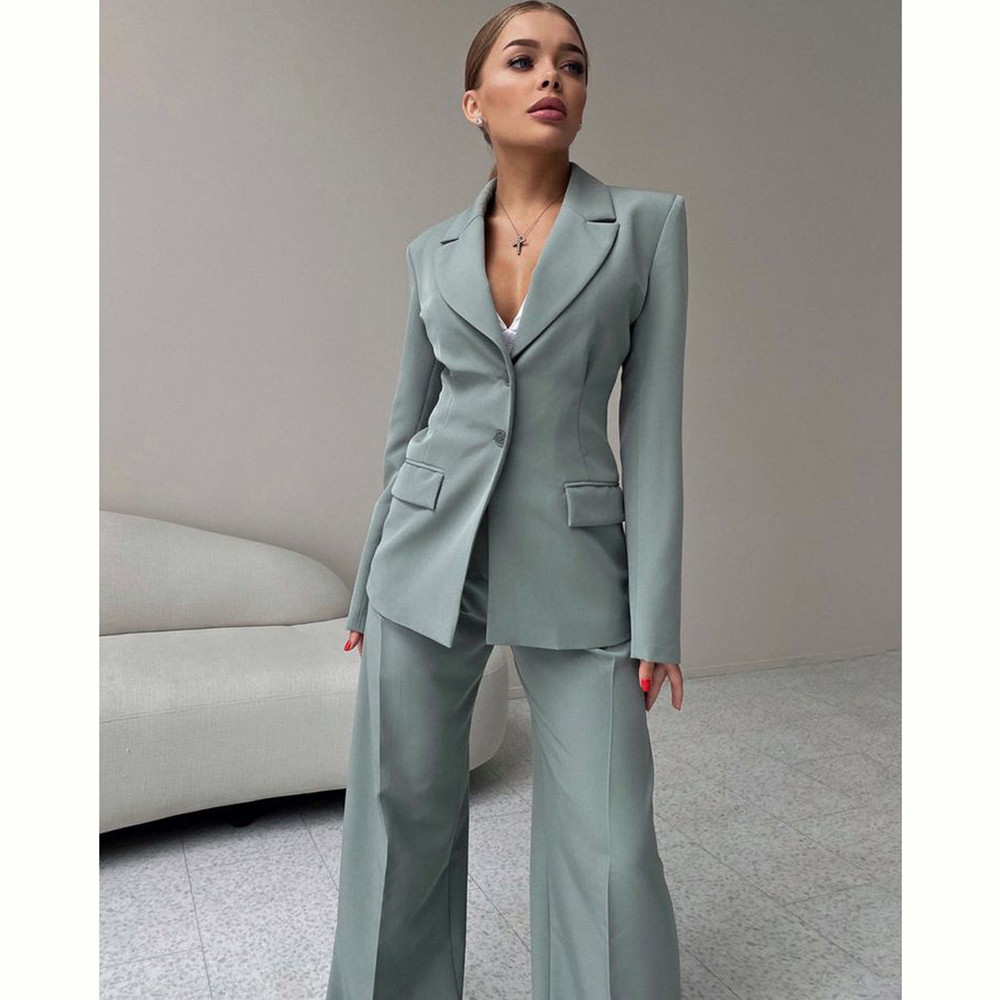 2024 Elegant Women Suit Two Pi - Women'S Formal Wear Pants Suit ulasan dan harga