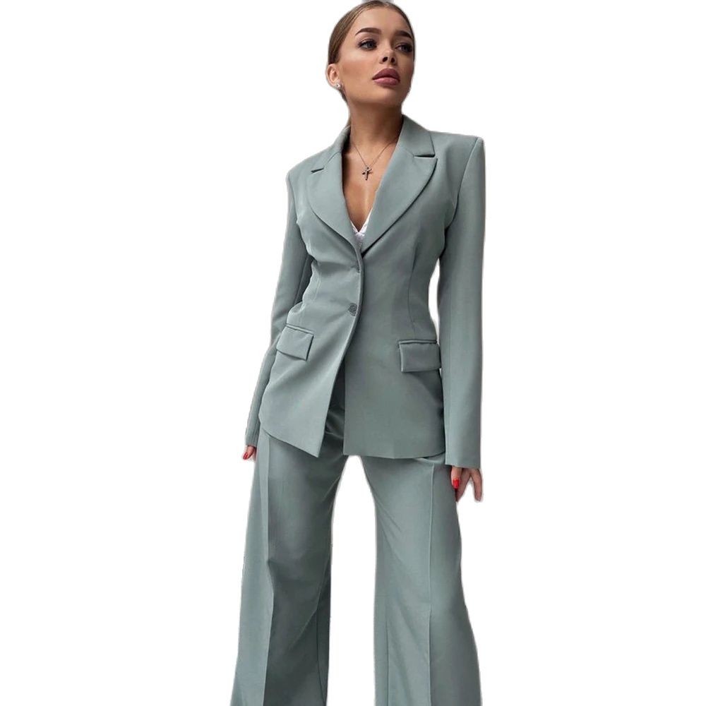 2024 Elegant Women Suit Two Pi - Women'S Formal Wear Pants Suit ulasan dan harga