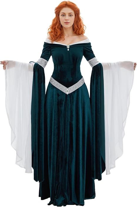 DAIZBELLA Women's Medieval Ren - Women'S Green Formal Wear ulasan dan harga
