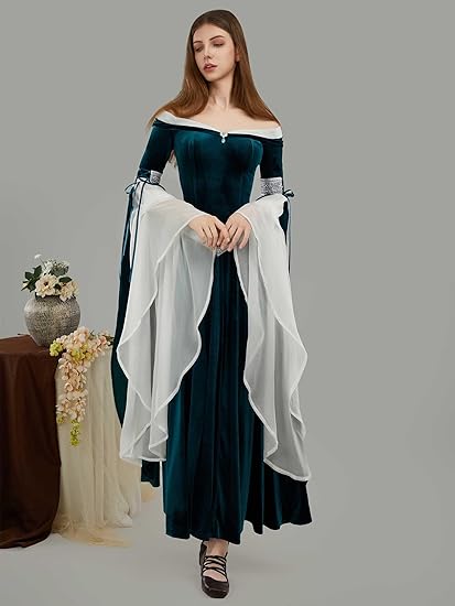 DAIZBELLA Women's Medieval Ren - Women'S Green Formal Wear ulasan dan harga