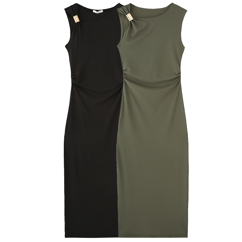 HXAO Womens Ruffled Bodycon Dr - Women'S Green Formal Wear ulasan dan harga