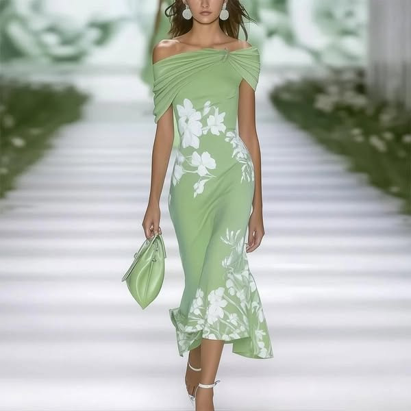 Fashion Floral Print Dress Sex - Wrap Dress Work ulasan dan harga