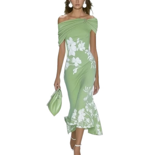 Fashion Floral Print Dress Sex - Wrap Dress Work ulasan dan harga