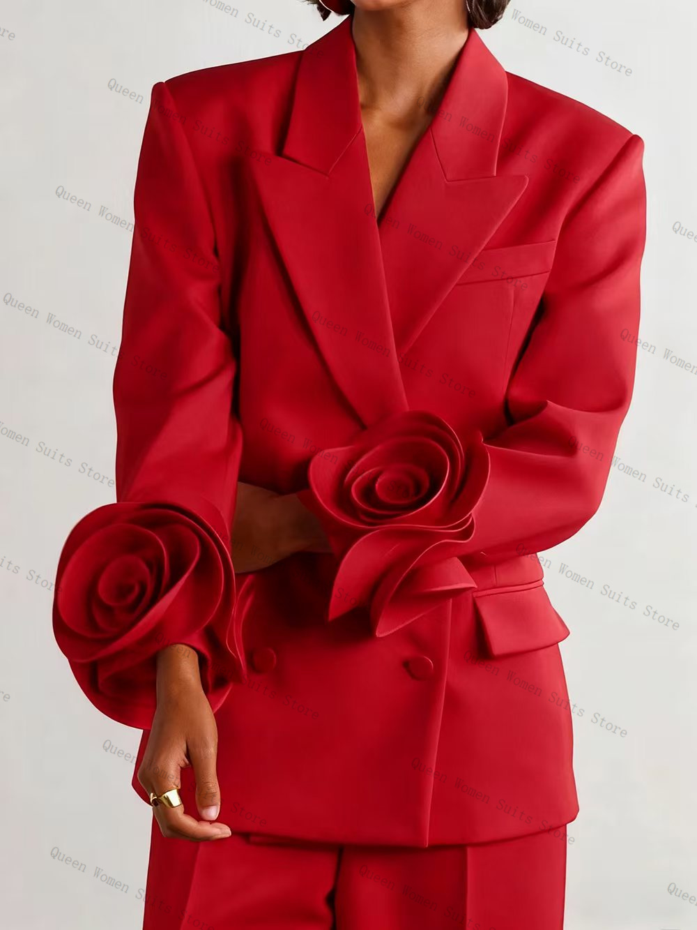 Luxury Red Women Suit Set 2 Pc - Women Luxury Formal Wear ulasan dan harga