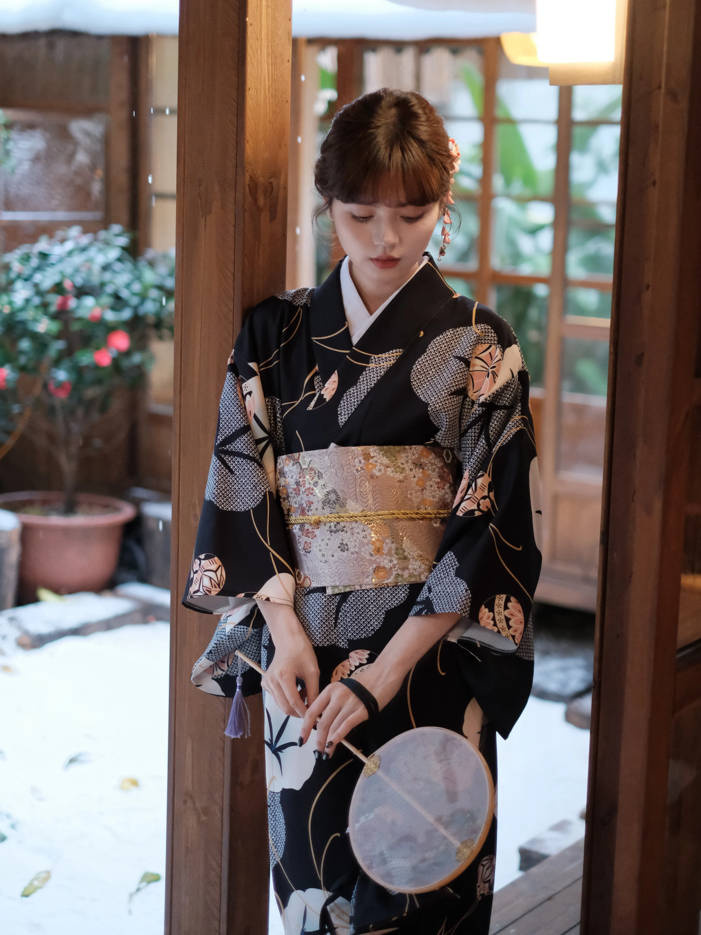 Women Japanese Kimono Black Co - Women'S Formal Traditional Wear ulasan dan harga