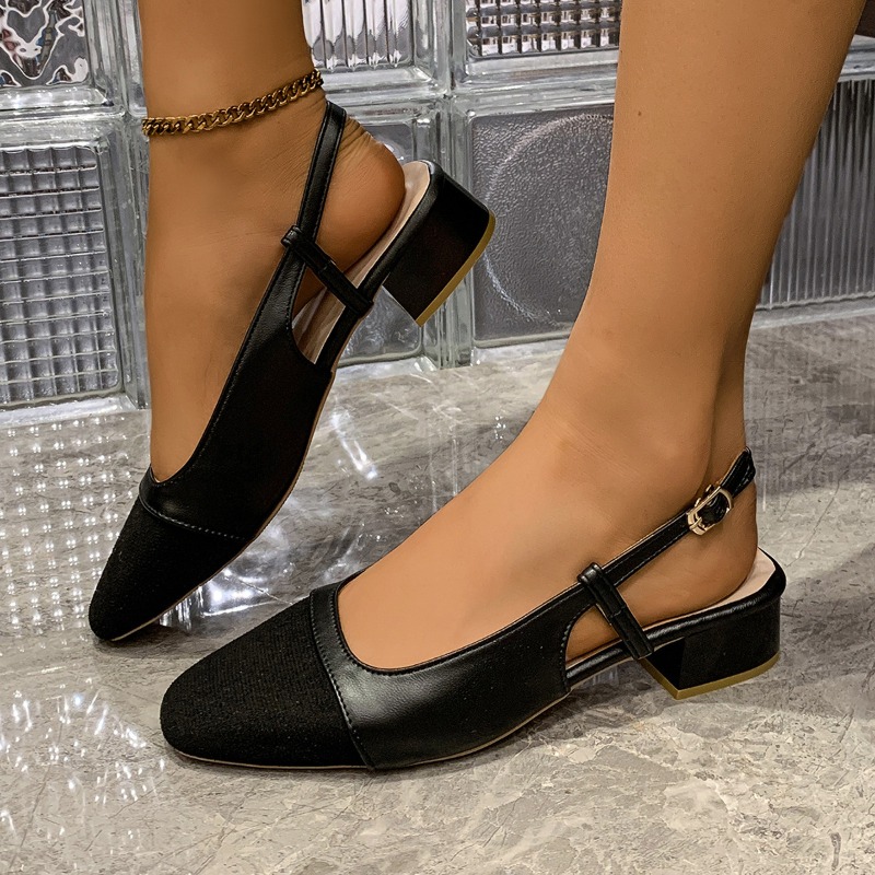 Patchwork Leather Slingbacks W - Slingback Heel Formal ulasan dan harga