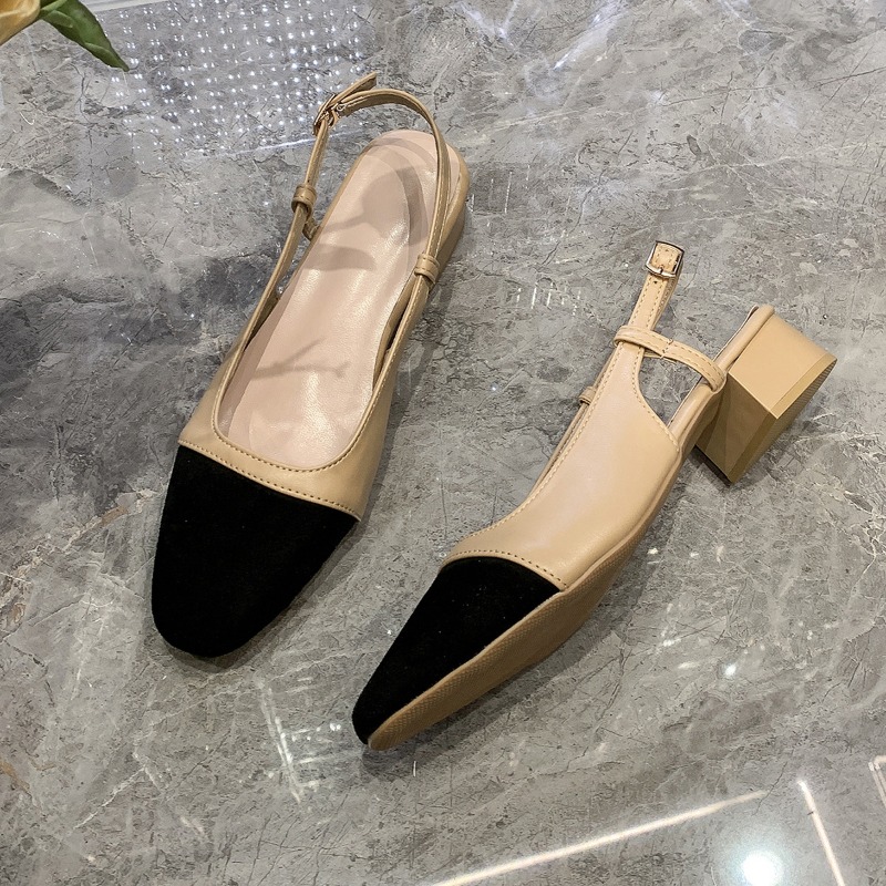 Patchwork Leather Slingbacks W - Slingback Heel Formal ulasan dan harga