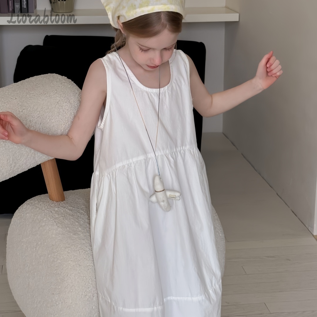 Girls' White Dress Simple Maxi - Women Formal Wear For Wedding ulasan dan harga