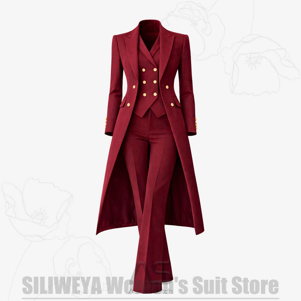 Women's Suit 3 Piece Double Br - Women Luxury Formal Wear ulasan dan harga