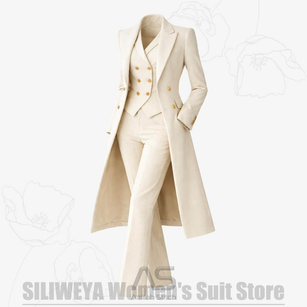 Women's Suit 3 Piece Double Br - Women Luxury Formal Wear ulasan dan harga
