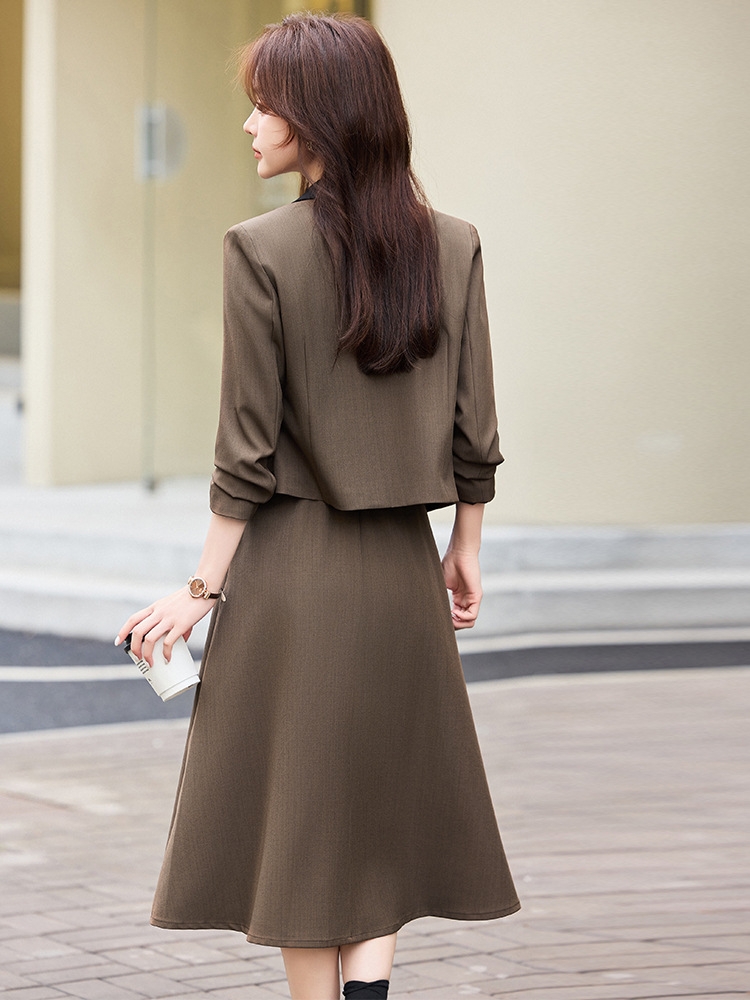 Gray short blazer for women, n - Women'S Formal Wear Pants Suit ulasan dan harga