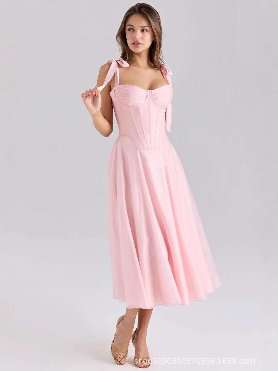 Sexy Pink Women Prom Dress Sle - Women'S Holiday Formal Wear ulasan dan harga