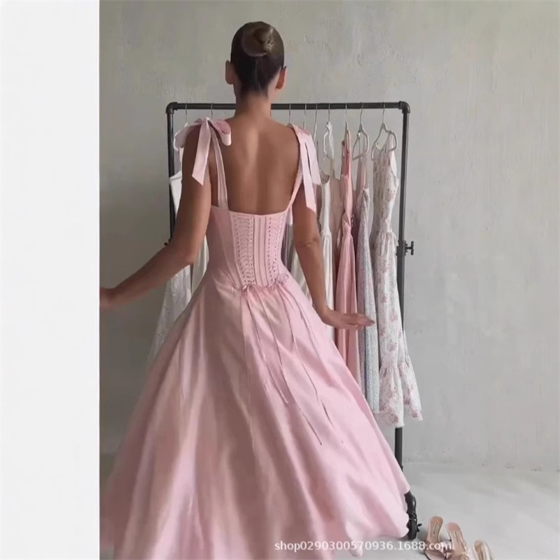 Sexy Pink Women Prom Dress Sle - Women'S Holiday Formal Wear ulasan dan harga