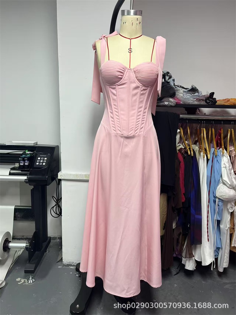 Sexy Pink Women Prom Dress Sle - Women'S Holiday Formal Wear ulasan dan harga