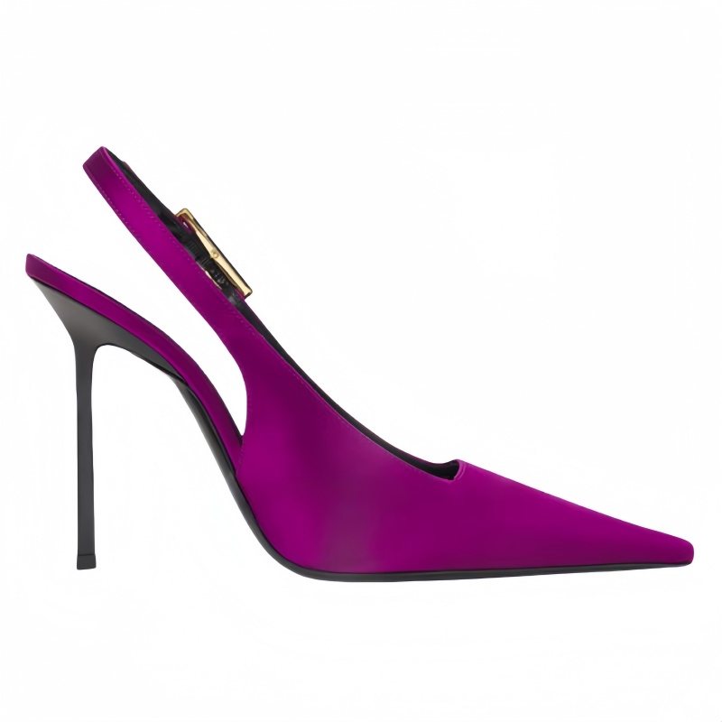New Luxurious Satin Fashion Sa - Slingback Heel Formal ulasan dan harga