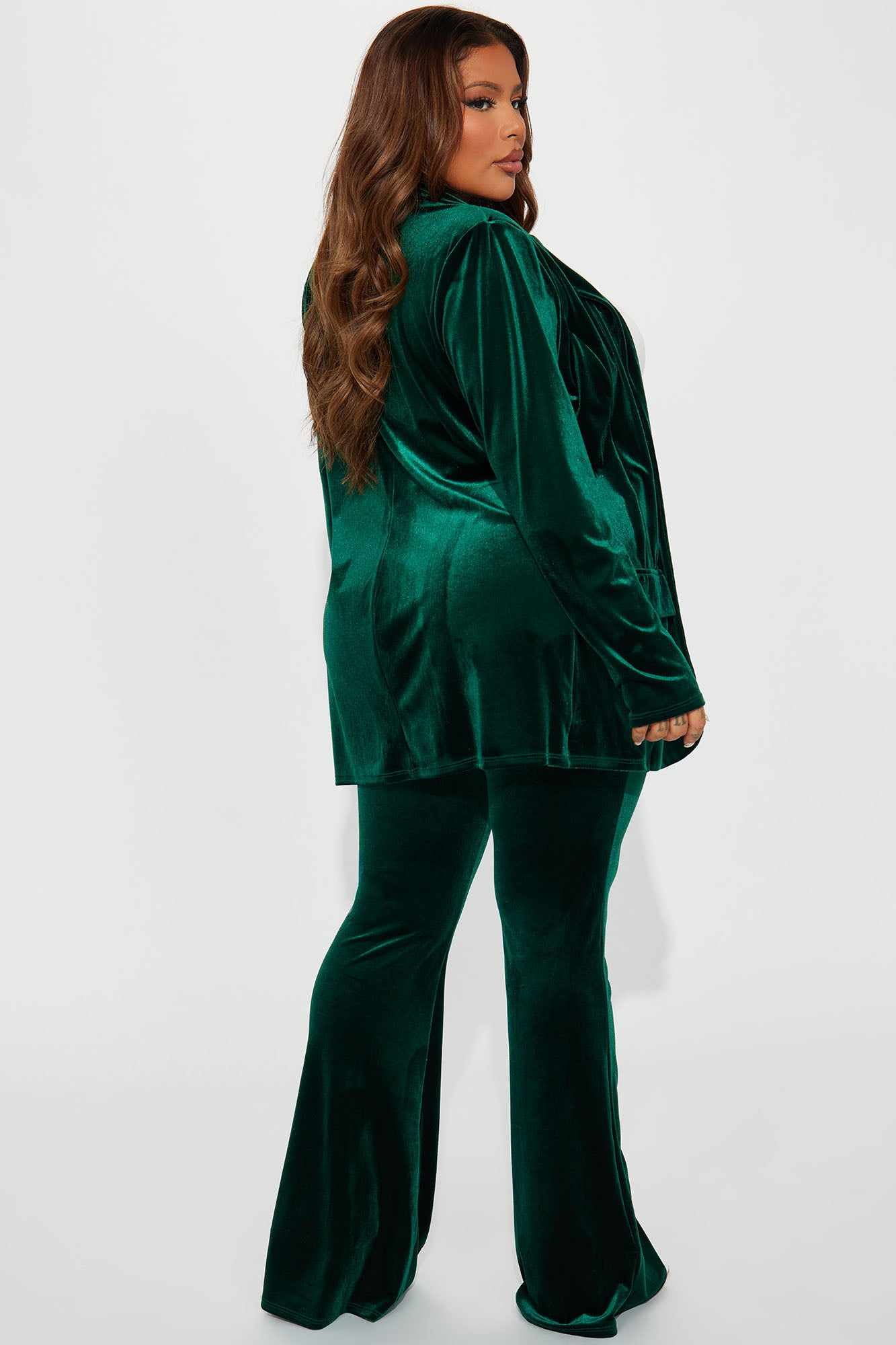 Green Velvet Women Pants Suits - Women'S Green Formal Wear ulasan dan harga