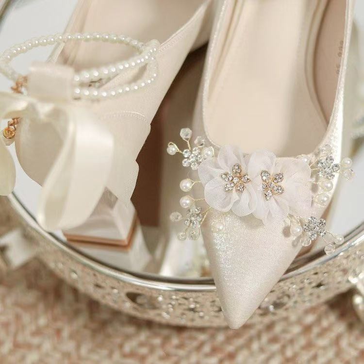 French-style Wedding Shoes, Br - Women Formal Wear For Wedding ulasan dan harga