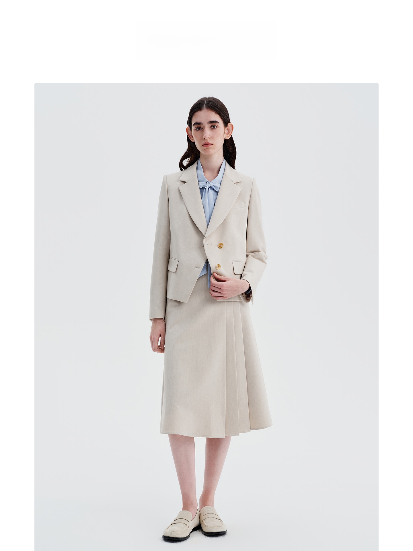 Deep ey Suit Jaet And f Pleate - Women Formal Wear Interview ulasan dan harga