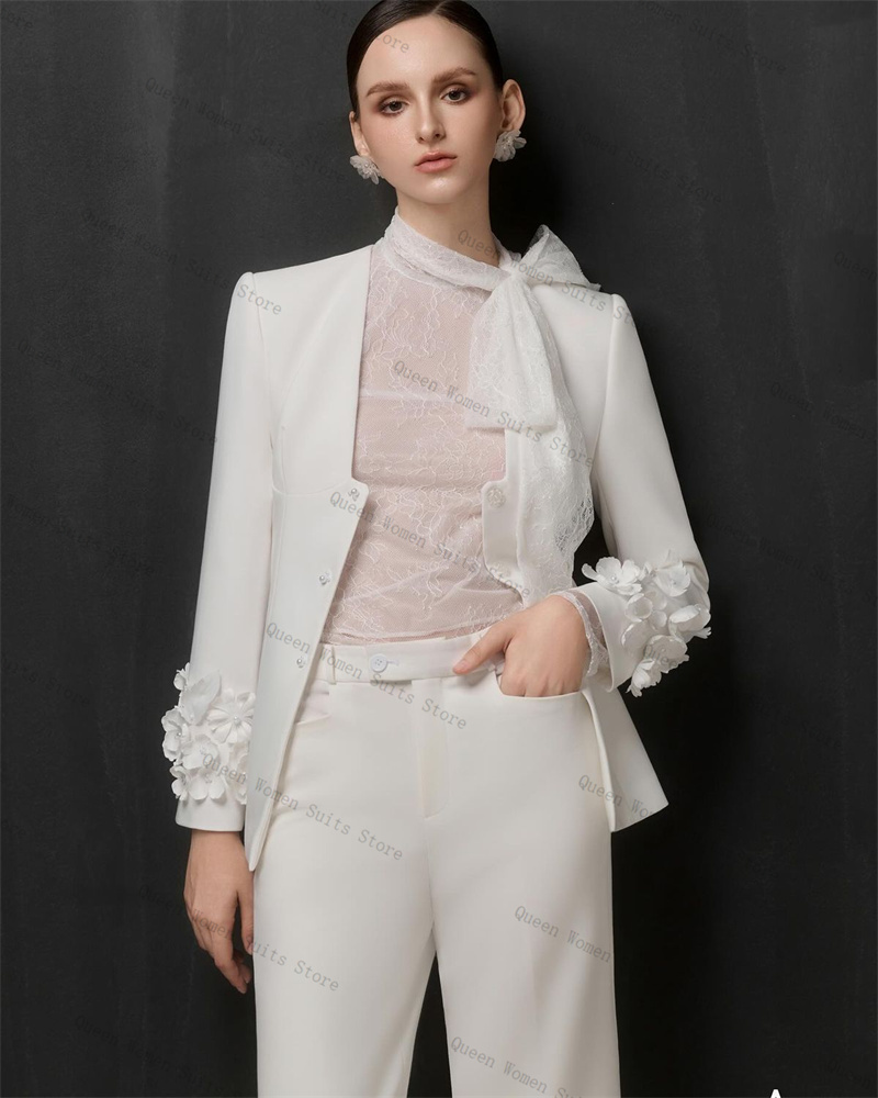 White Women Suit Set 2 Piece B - Women'S Formal Wear For A Wedding ulasan dan harga