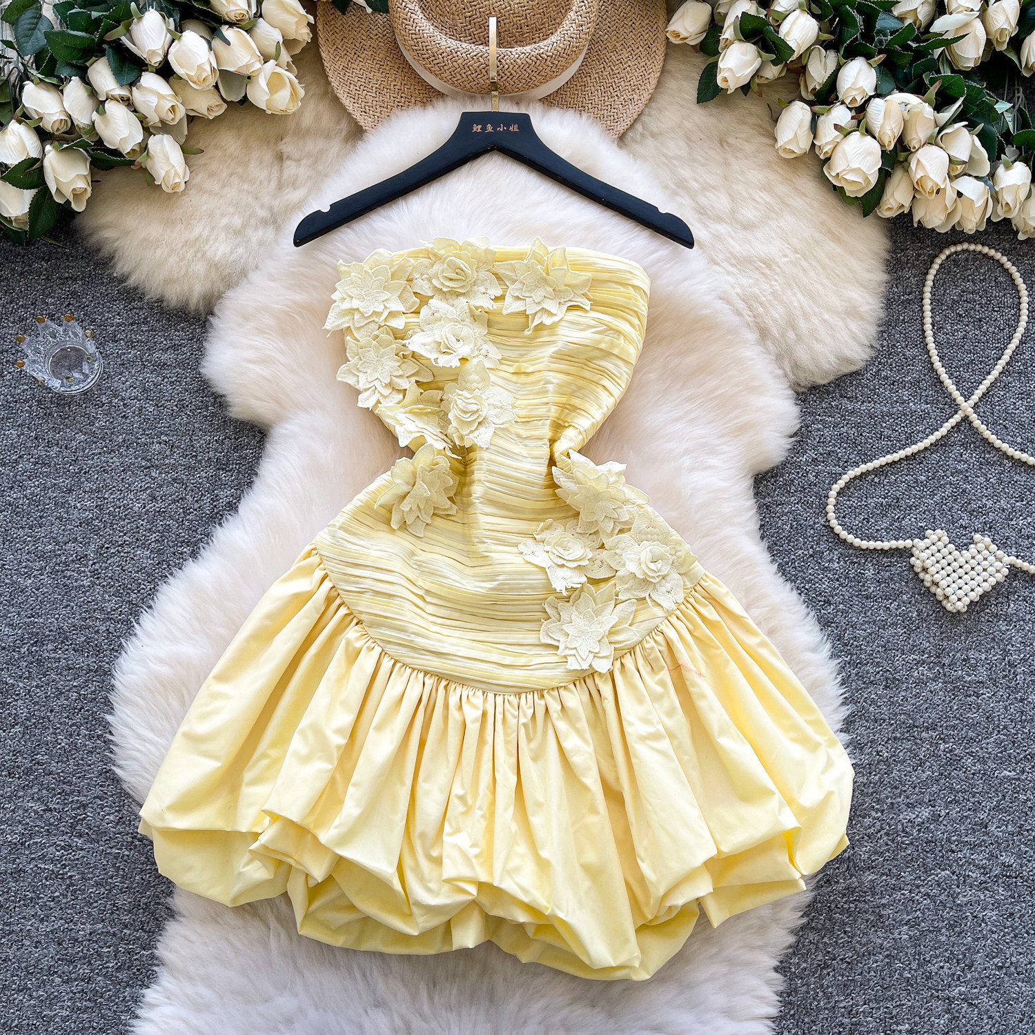 Formal Luxury 3D Flower Sexy C - Women'S Holiday Formal Wear ulasan dan harga